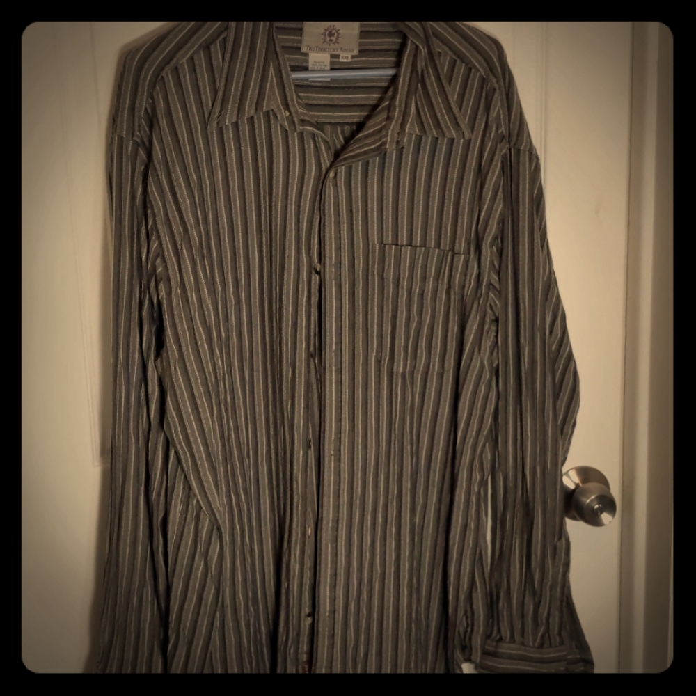 Vintage Territory Ahead Button Down Cotton Shirt